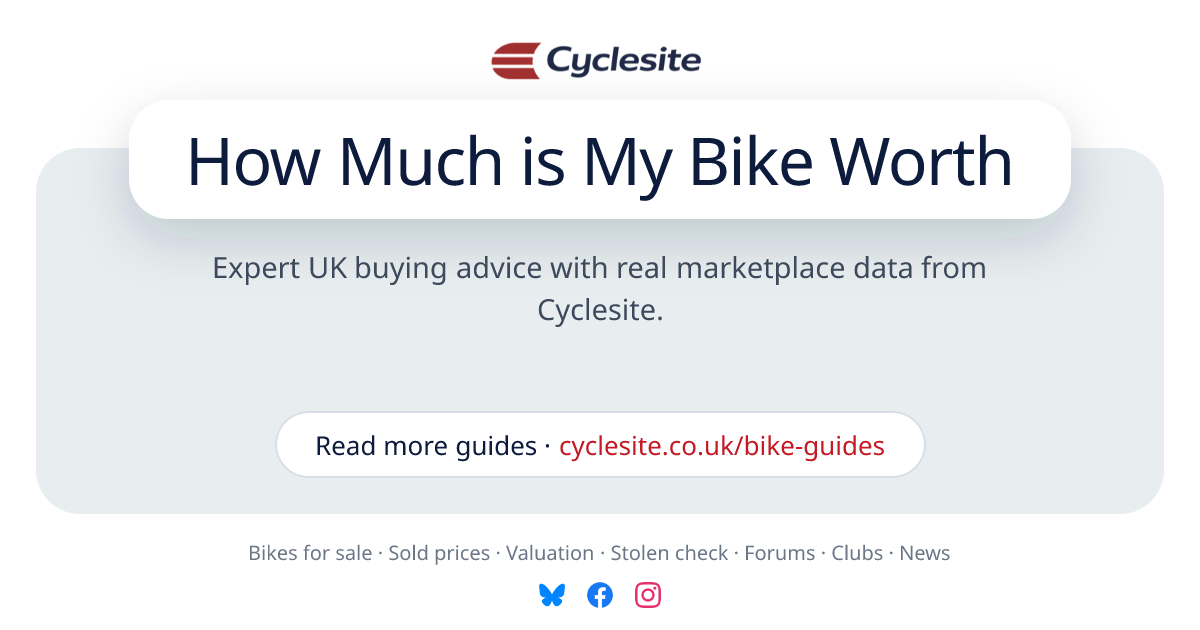 How Much Is My Bike Worth? UK Used Bike Values Explained (2026) | Cyclesite