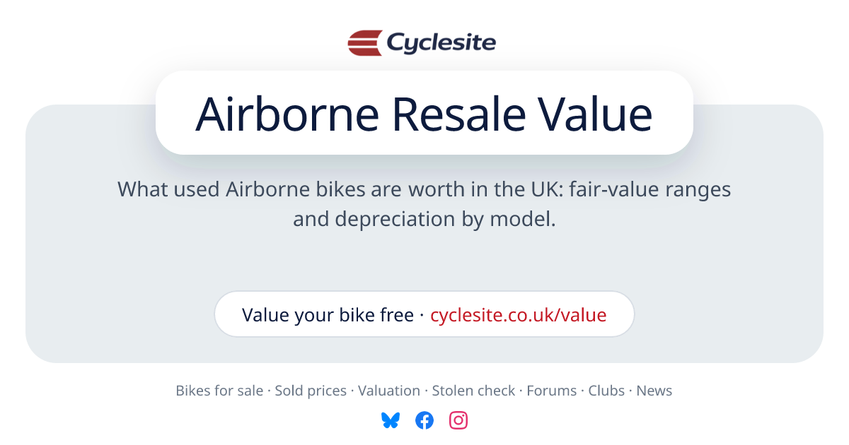 Used Airborne bike prices 2026 | Cyclesite